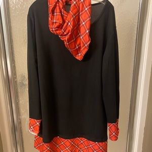 Matching dress & scarf